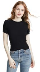 Re Done 90 S Ribbed Cap Sleeve Tee