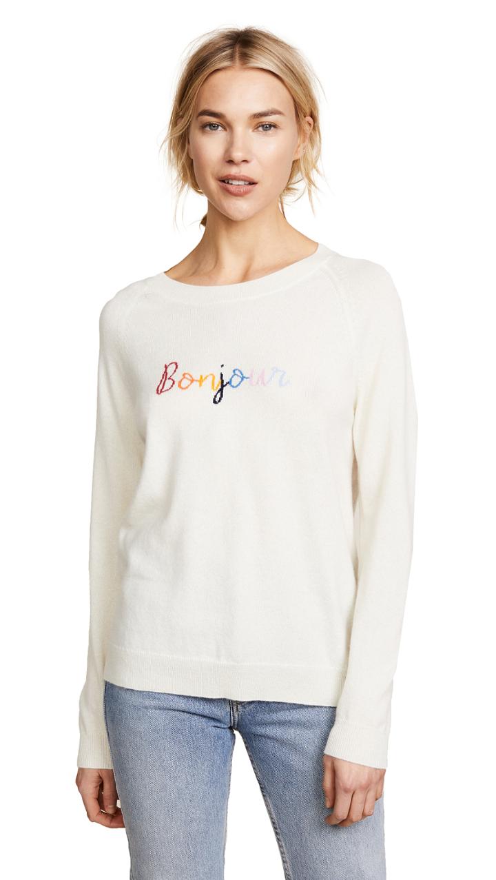 Chinti And Parker Bonjour Bonsoir Cashmere Sweater