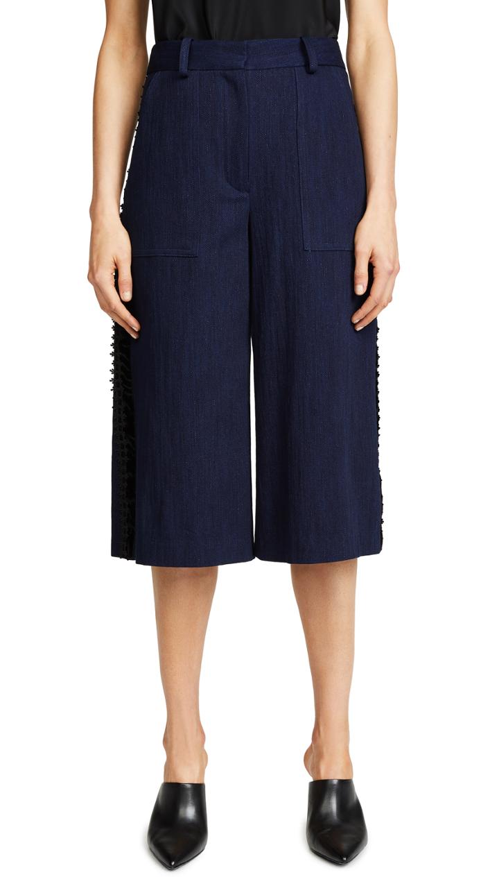 Adam Lippes Denim Cropped Pants