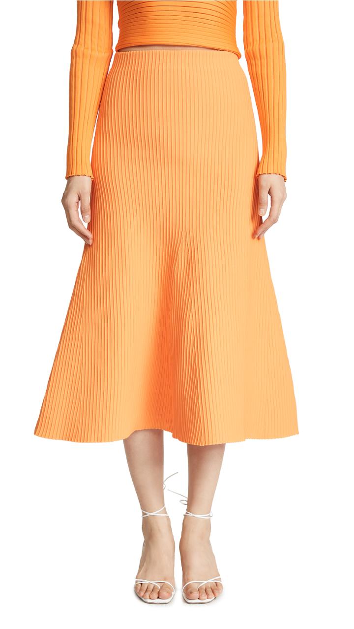 Tibi Ribbed Skirt