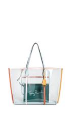 Tory Burch Perry Pvc Oversized Tote Bag