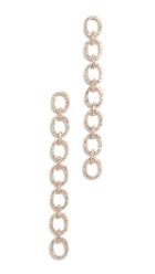 Ef Collection 14k Diamond Chain Link Stud Earrings