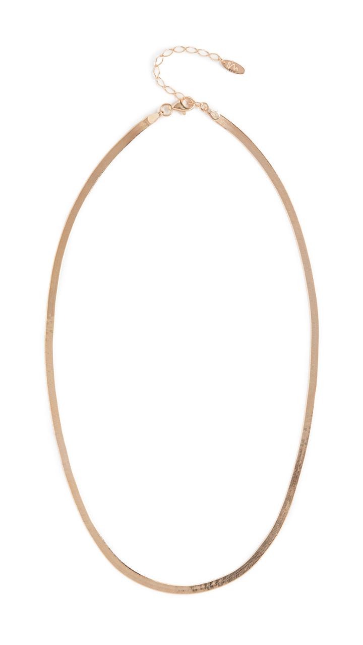 Maison Irem Herringbone Chain Necklace