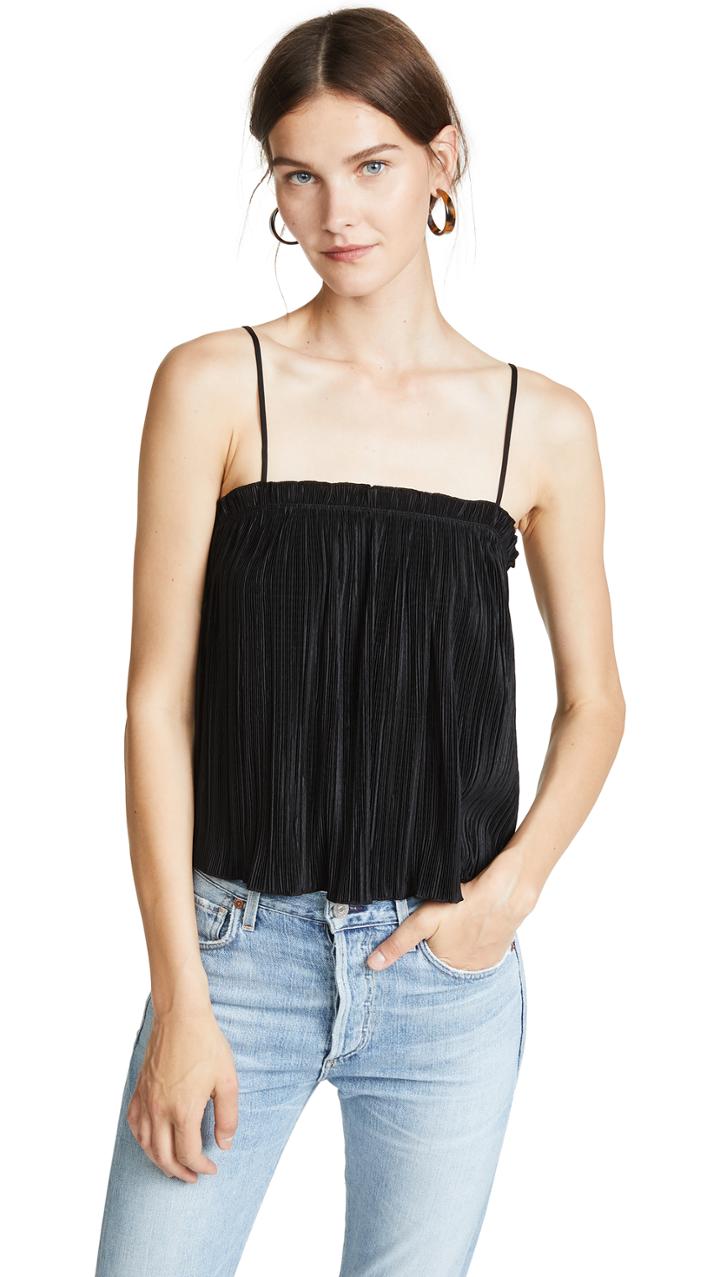 Madewell Texture Thread Micropleat Tank Top