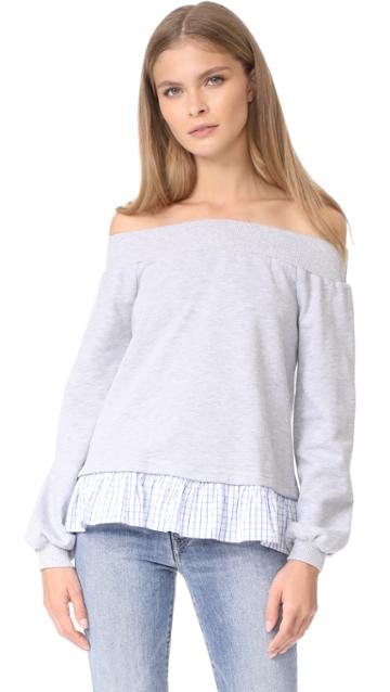 After Market Off Shoulder Sweatshirt