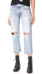 Moussy Vintage Mv Magala Cropped Straight Jeans