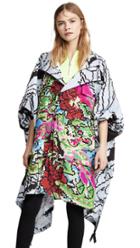 Koche Dragon Print Poncho