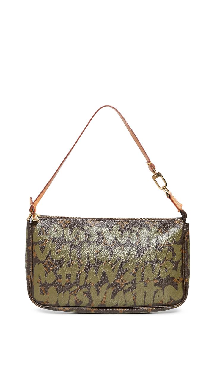 What Goes Around Comes Around Louis Vuitton Green Sprouse Pochette