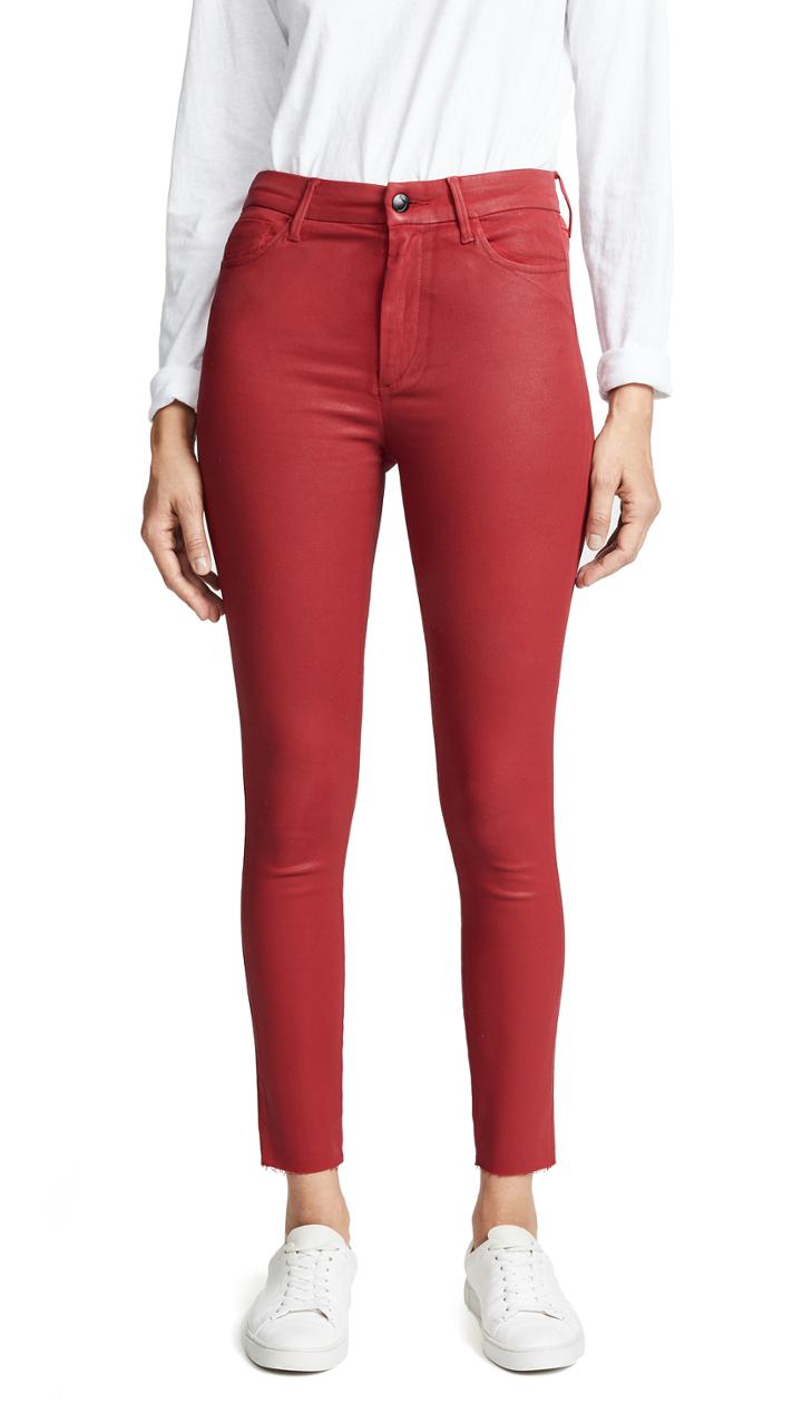 Joe S Jeans Charlie Coated Skinny Ankle Jeans