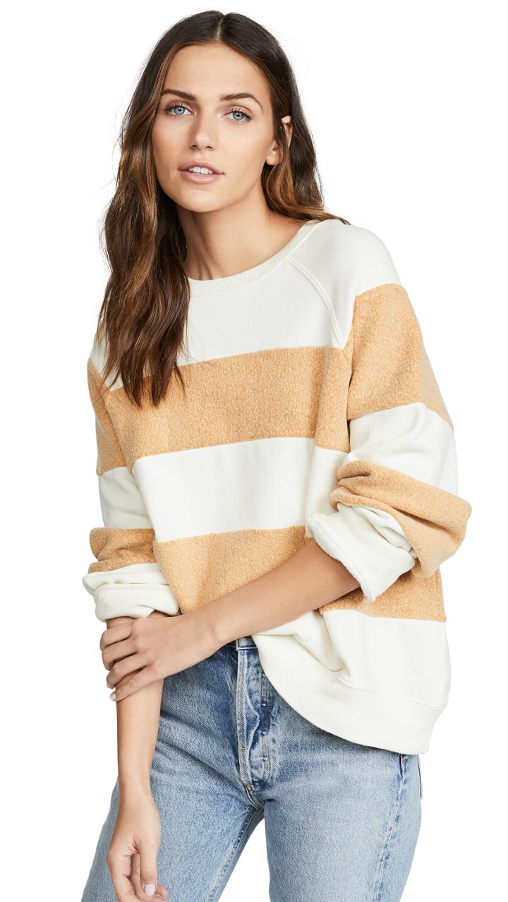 The Great Striped Slouchy Sweatshirt