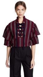 Sjyp Wide Shirt Cuff Top