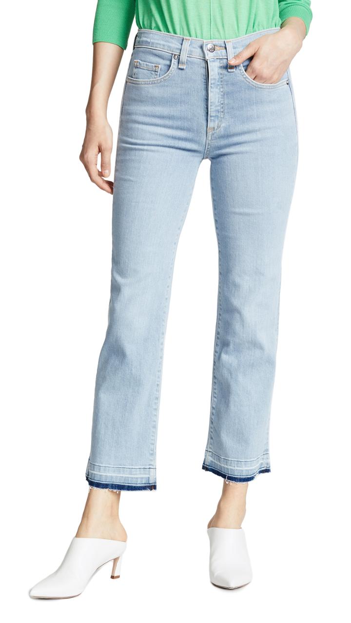 Veronica Beard Jean Jackie Jeans With Fraying