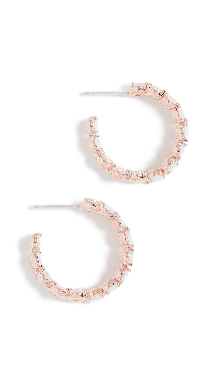 Theia Jewelry Haley Oval Cut Hoop