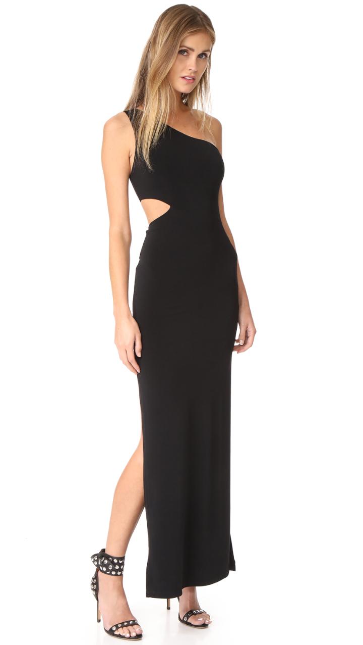 Alice Olivia Air Malia One Shoulder Maxi Dress