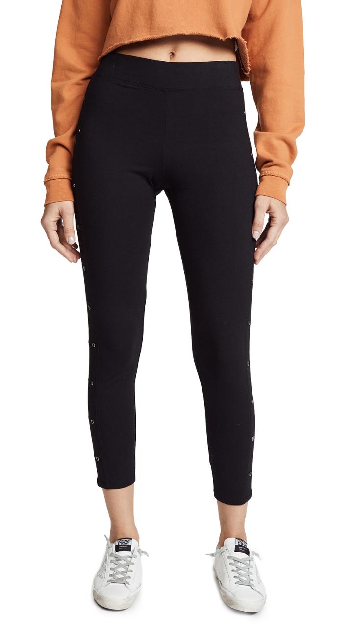 Yummie Cotton Grommets Ankle Leggings
