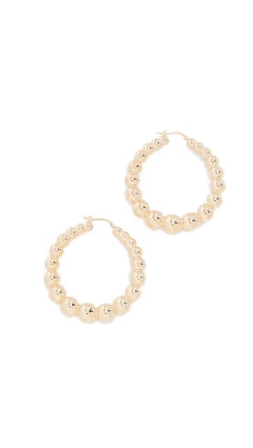 Bronzallure Polished Ball Hoops