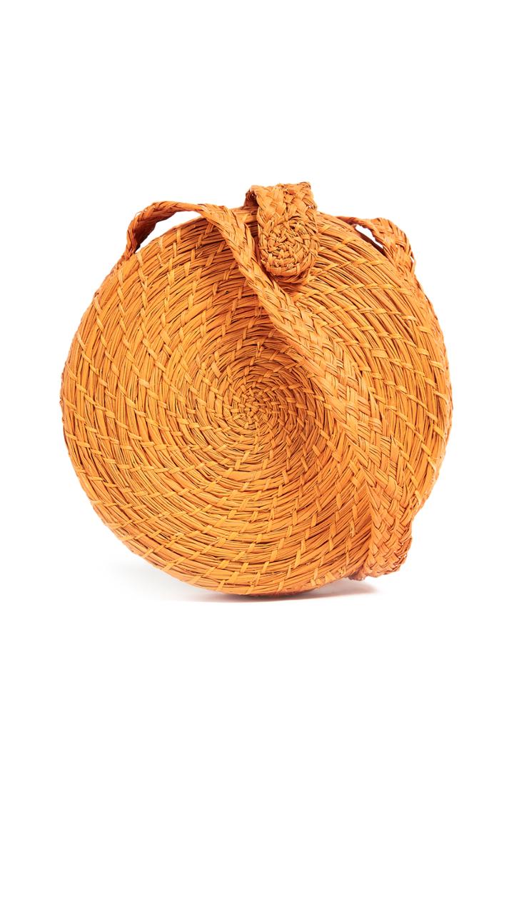 Kaanas Akumal Woven Circle Cross Body Bag