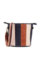 Madewell Buildable Pieced Stripes Bucket Bag