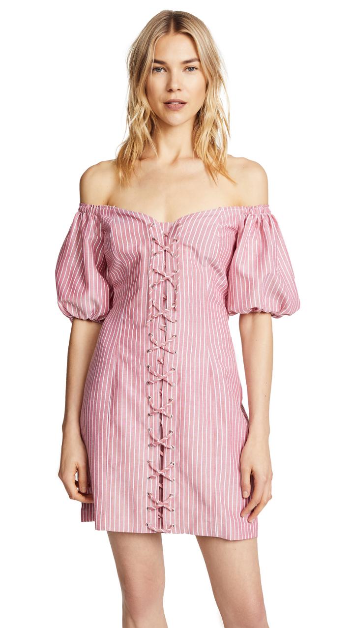 Wayf Frankie Lace Up Corset Dress