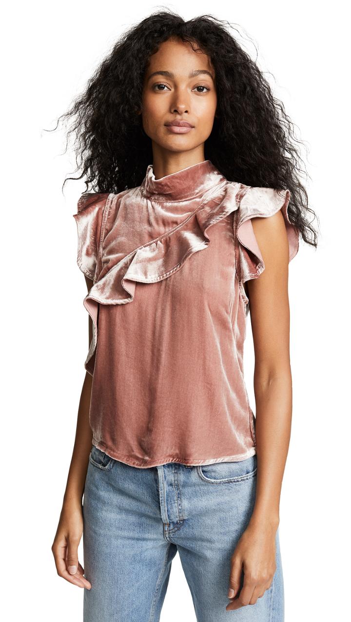 Mcguire Denim Velvet Sorbonne Top