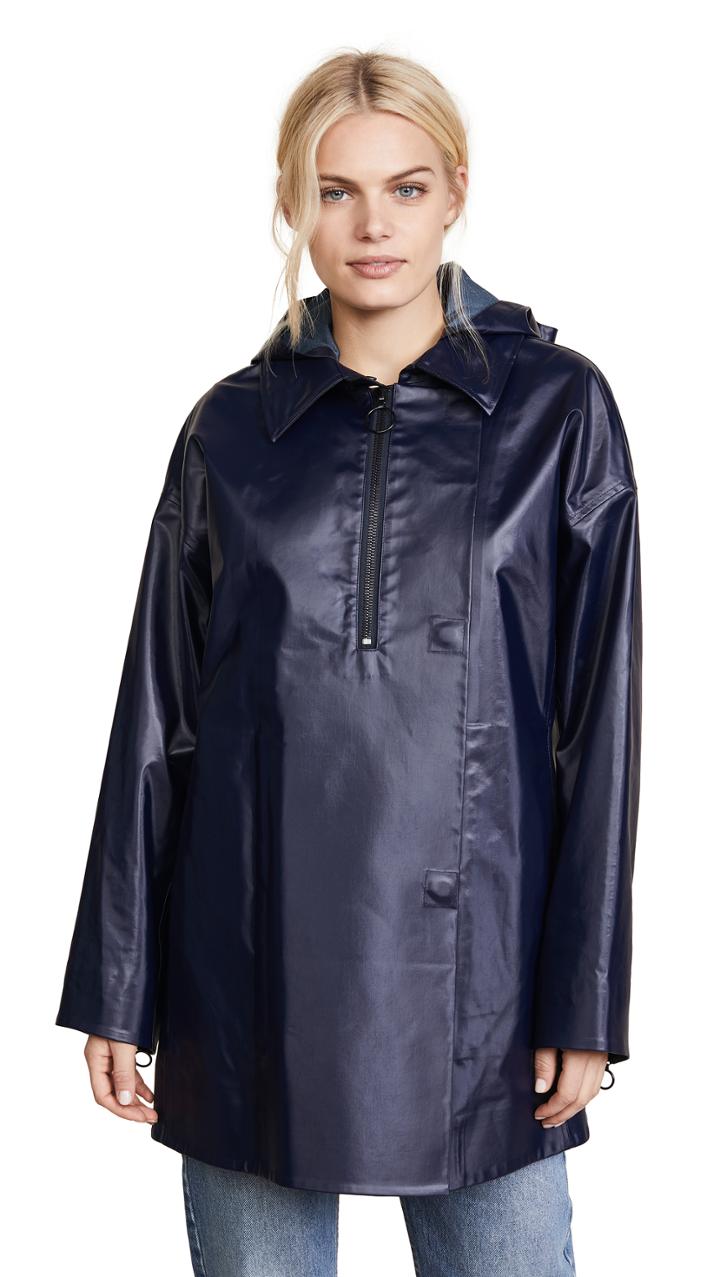A P C Waxed Brown Coat