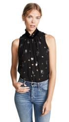 Rebecca Taylor Sleeveless Scattered Tulip Top