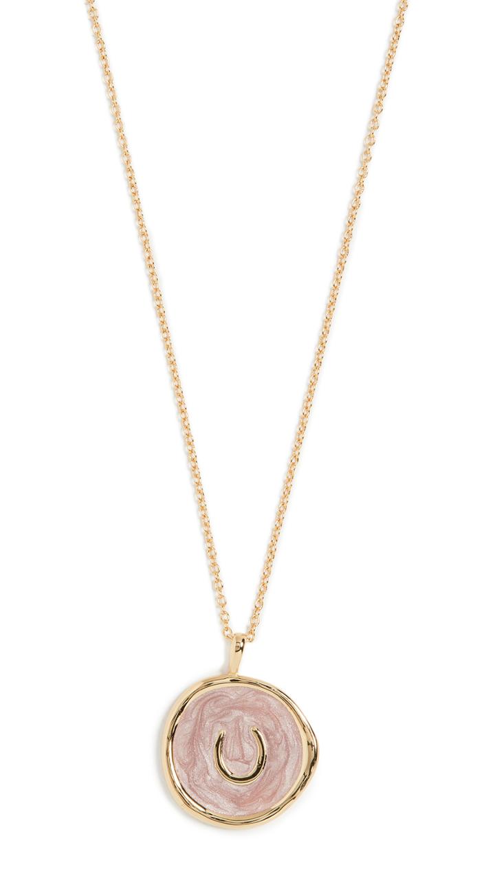 Gorjana Horseshoe Coin Necklace