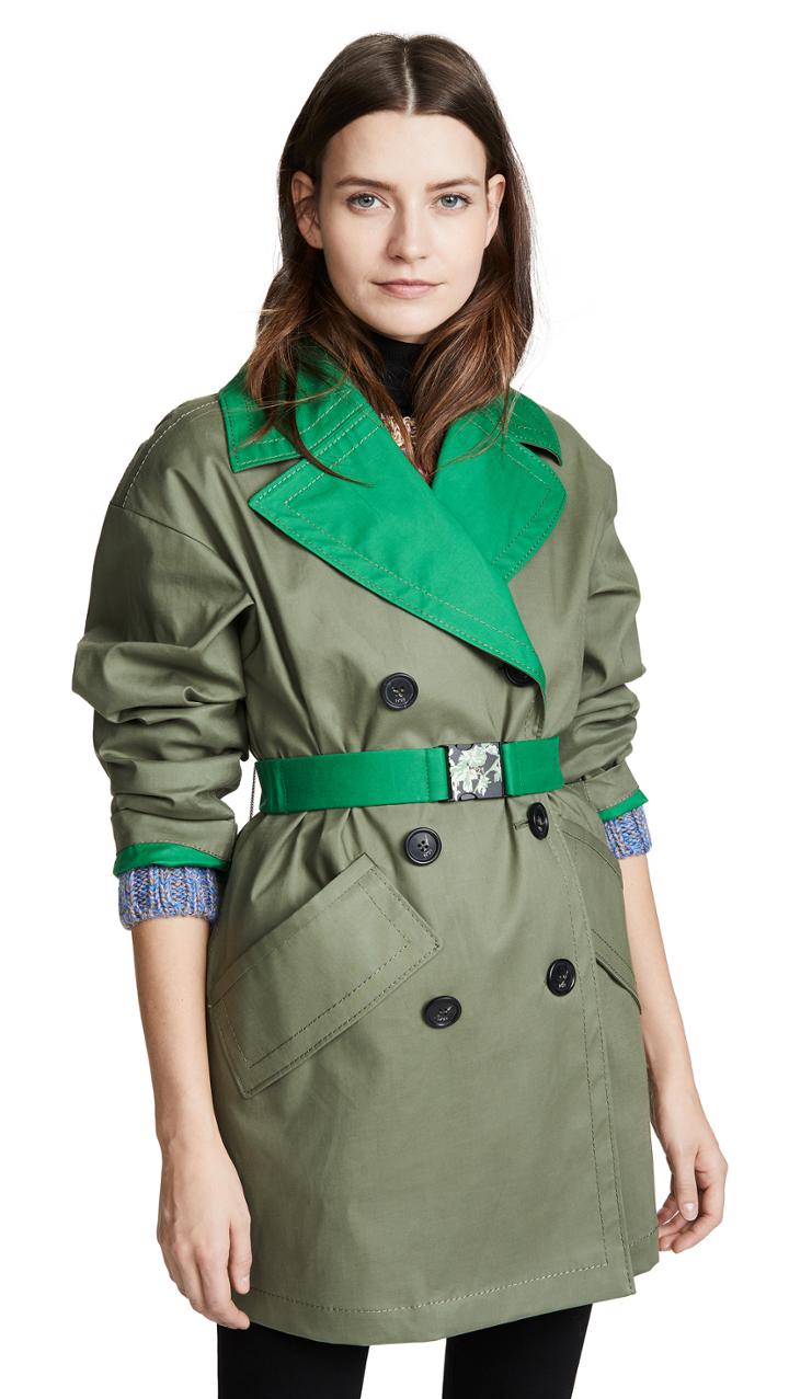 No 21 Two Tone Trench Coat