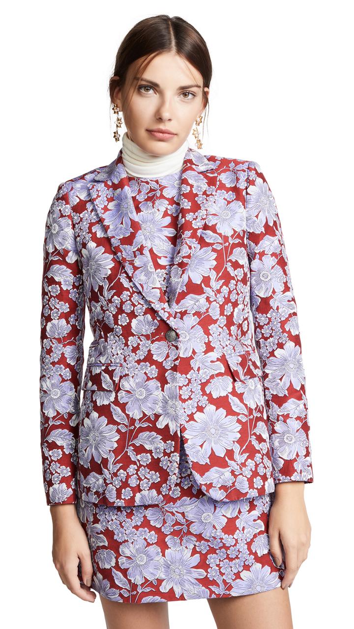 Alice Olivia Macey Fitted Blazer