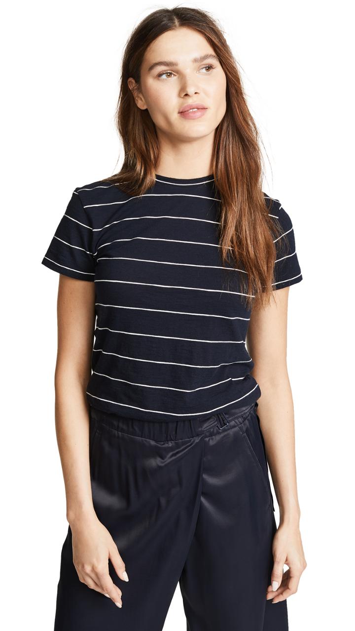 Vince Skinny Stripe Tee