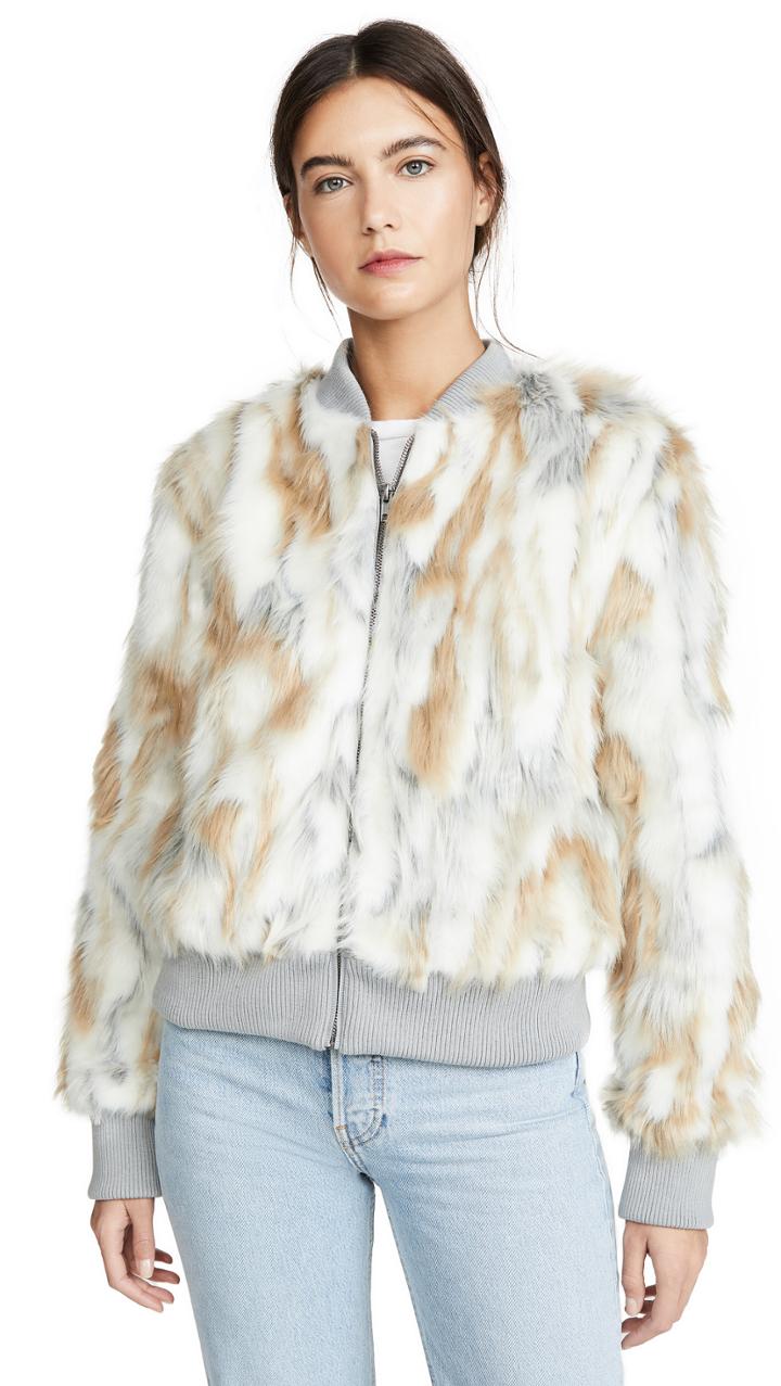 Cupcakes And Cashmere Sia Faux Fur Jacket