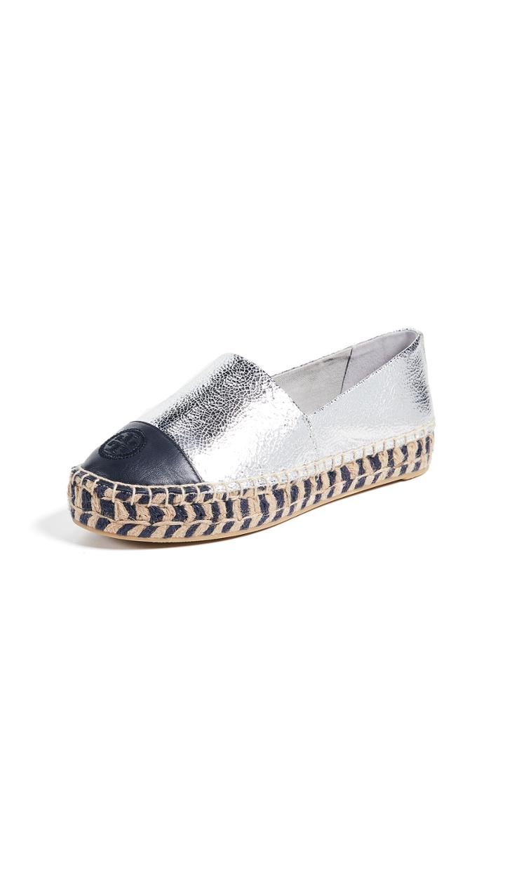 Tory Burch Colorblock Platform Espadrilles