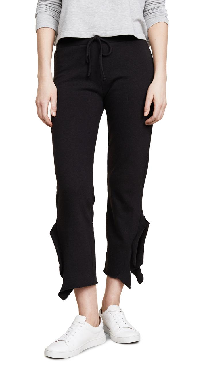 Lanston Crop Ruffle Sweatpants