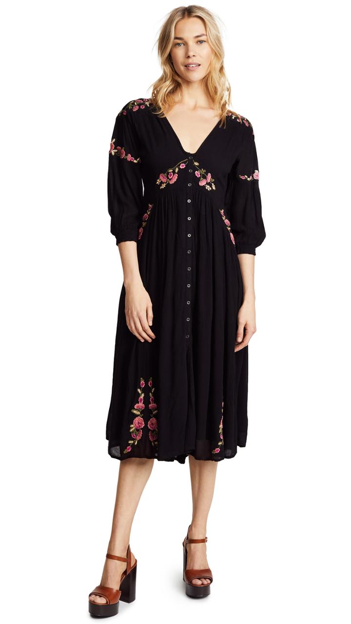 Free People Day Glow Midi Dress
