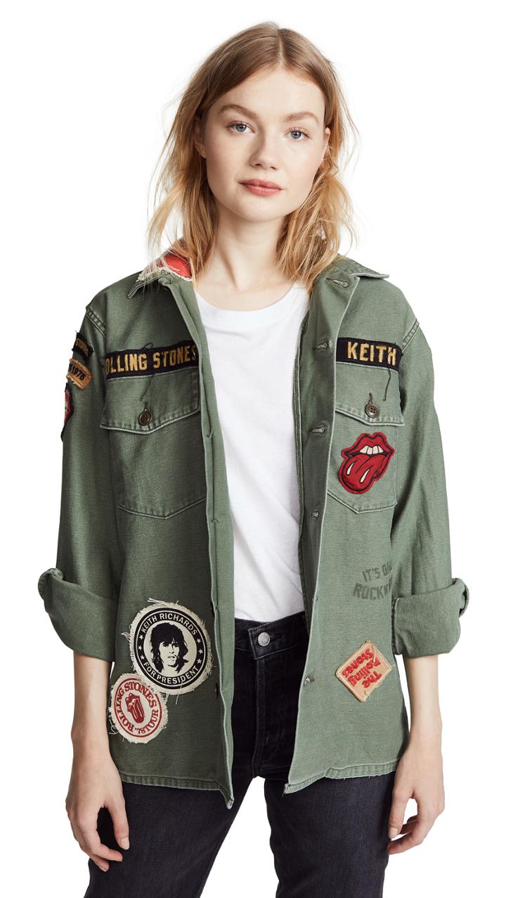 Madeworn Rock Rolling Stones 1975 Army Jacket