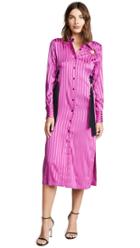 Yigal Azrouel Stripe Silk Shirtdress