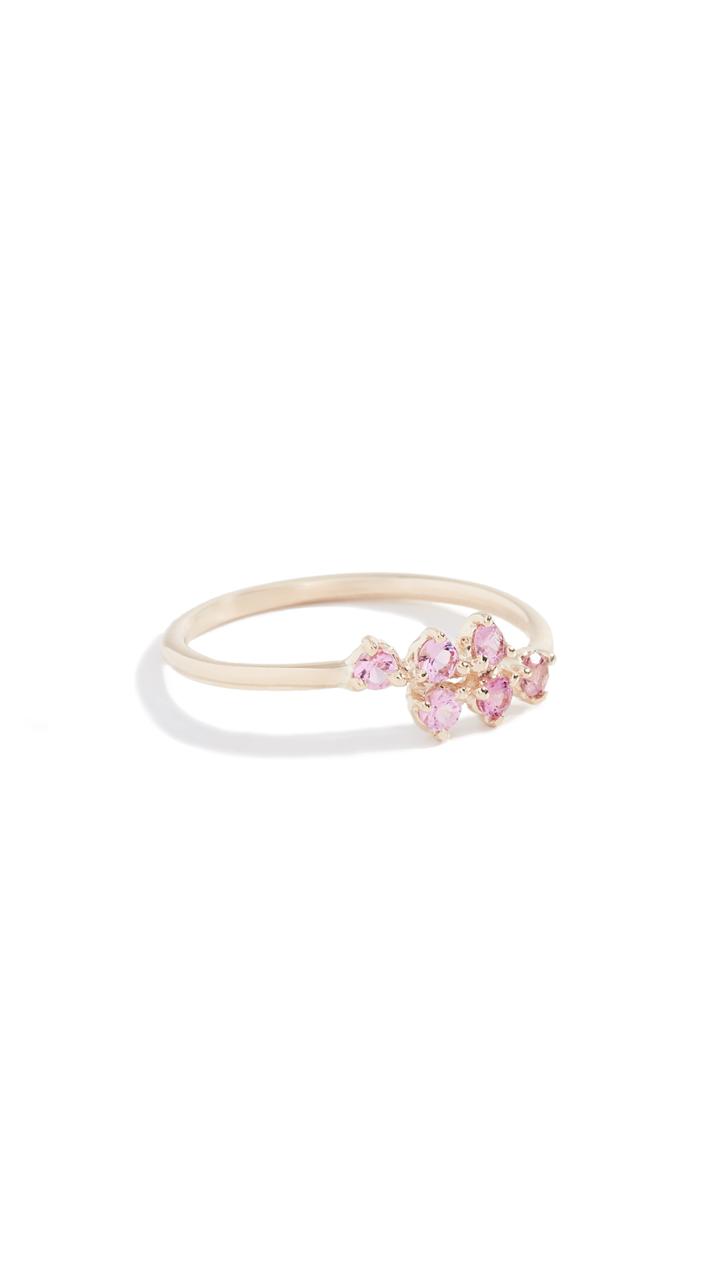 Wwake 14k Mirrored Points Ring