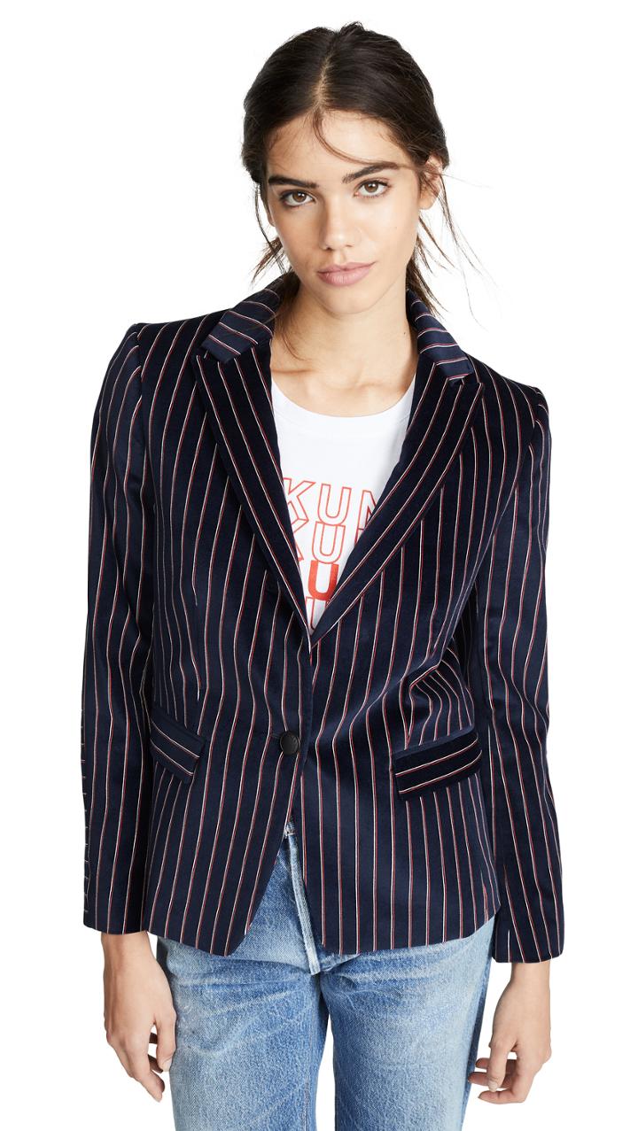 Rag Bone Lexington Velvet Blazer
