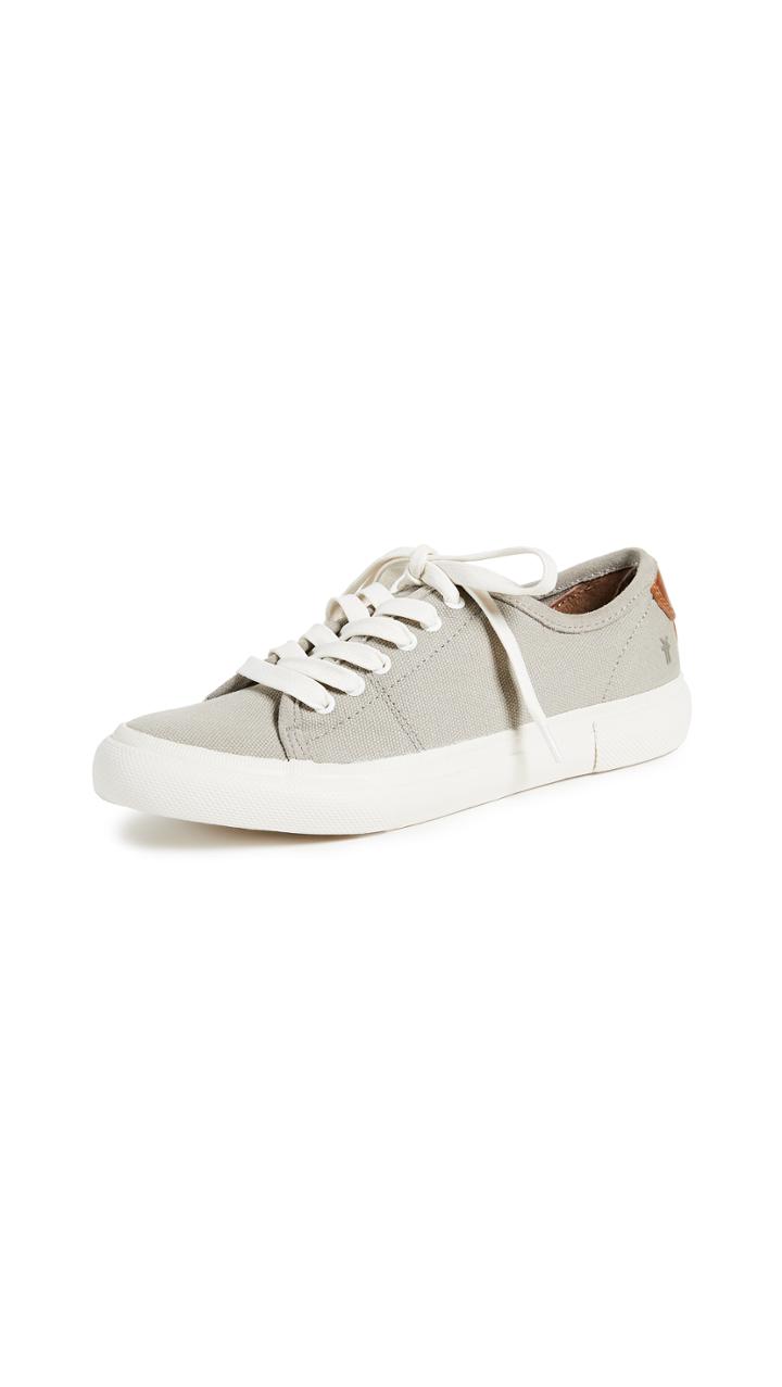 Frye Gia Canvas Low Lace Sneakers