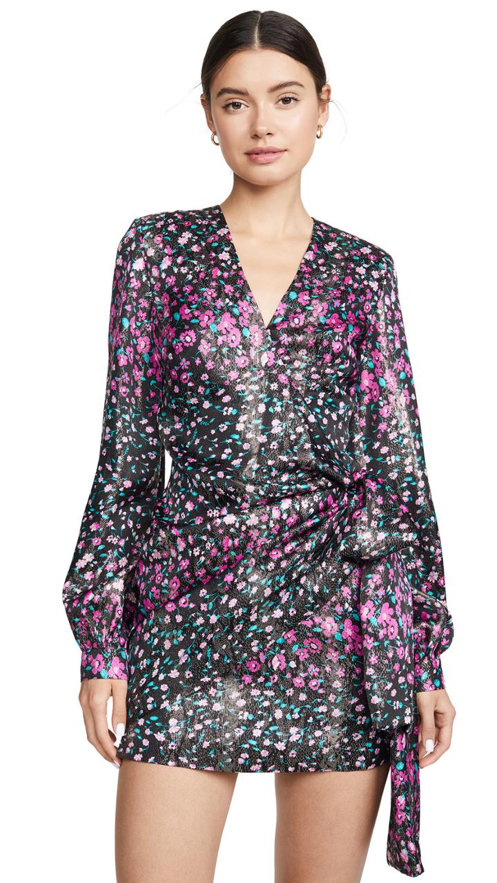 Raquel Diniz Eugenia Short Lamé Dress