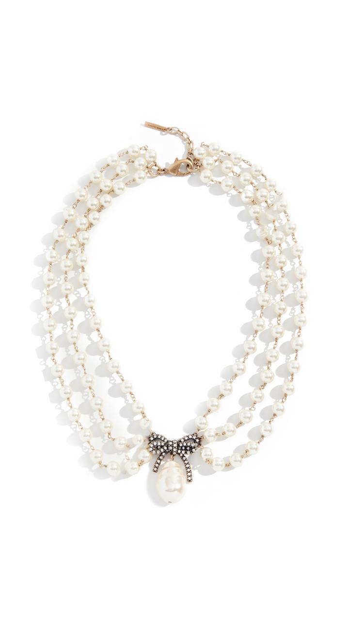 Marc Jacobs Pearl Statement Collar Necklace