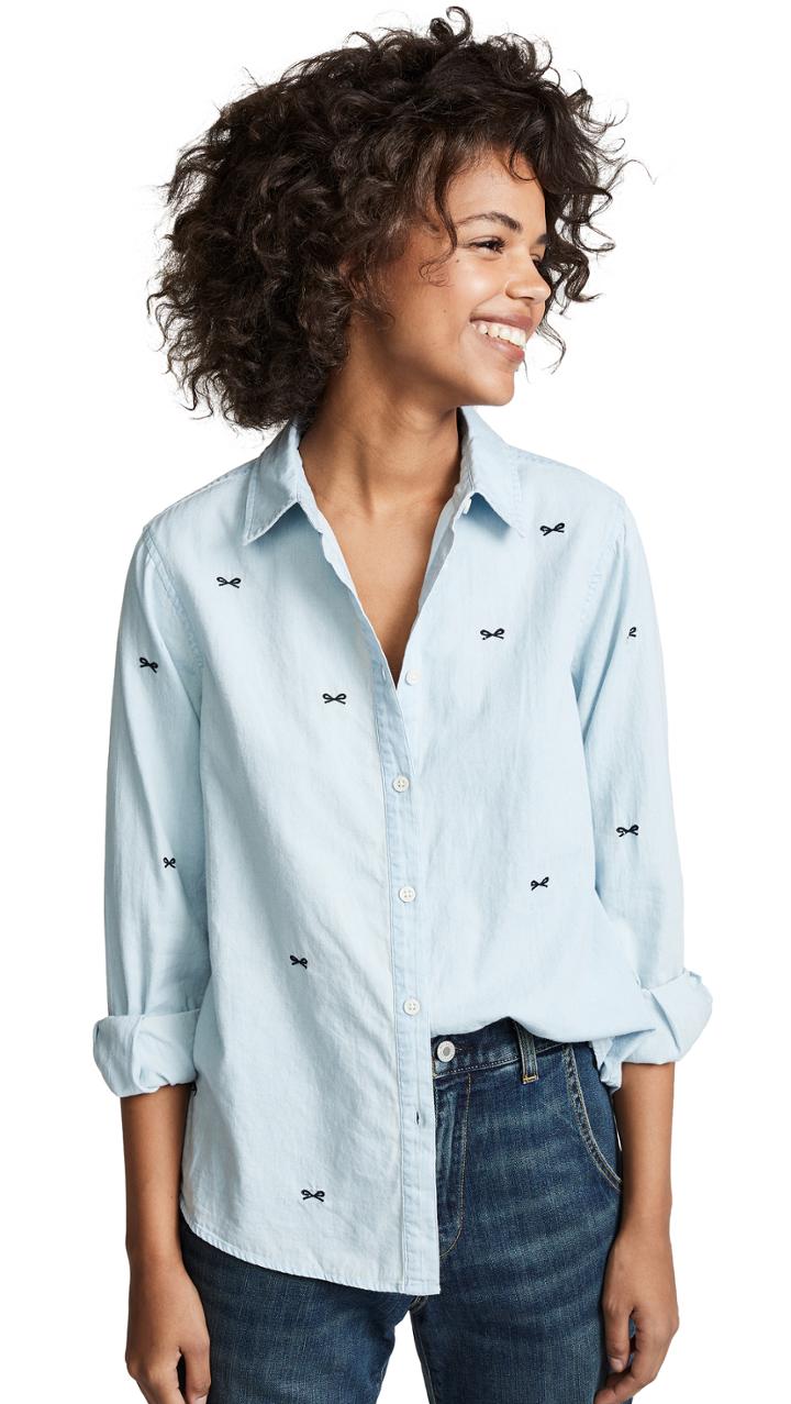 The Great The Oversized Swing Button Down