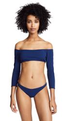 Solid Striped The Anne Marie Lemons One Piece Swimsuit