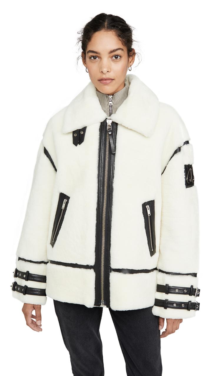 Moose Knuckles Golden Prairie Shearling Jacket
