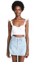 Atm Anthony Thomas Melillo Ribbed One Shoulder Bodysuit