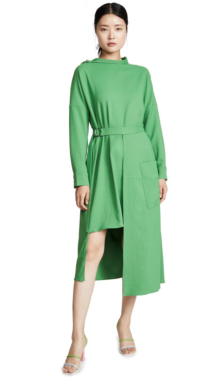Tibi Removable Apron Dress
