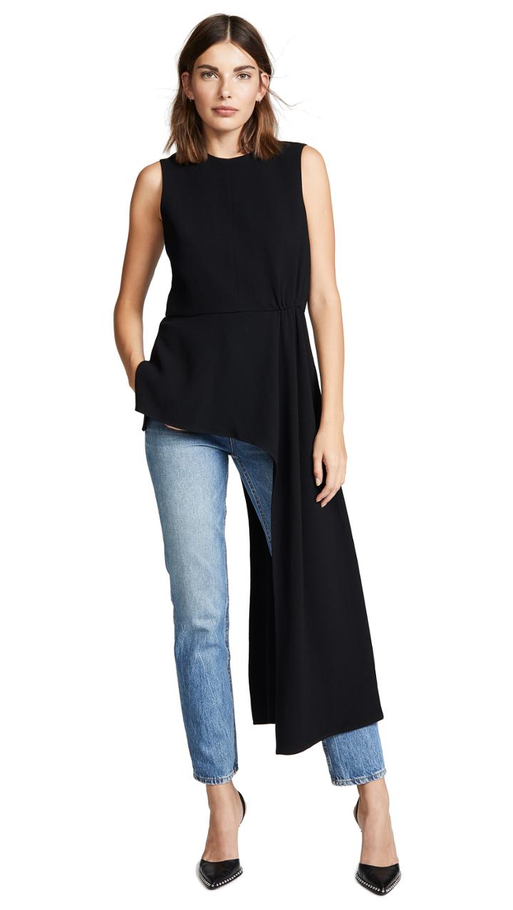 Tibi Draped Top