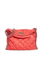 What Goes Around Comes Around Chanel Red Calf Chain Hobo Bag