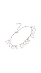 What Goes Around Comes Around Dior Silver Crystal Bracelet