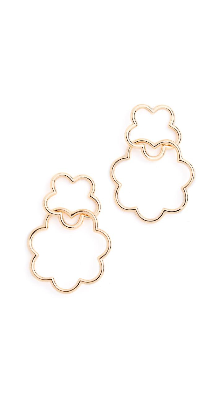 Kate Spade New York Scrunched Scallops Drop Earrings